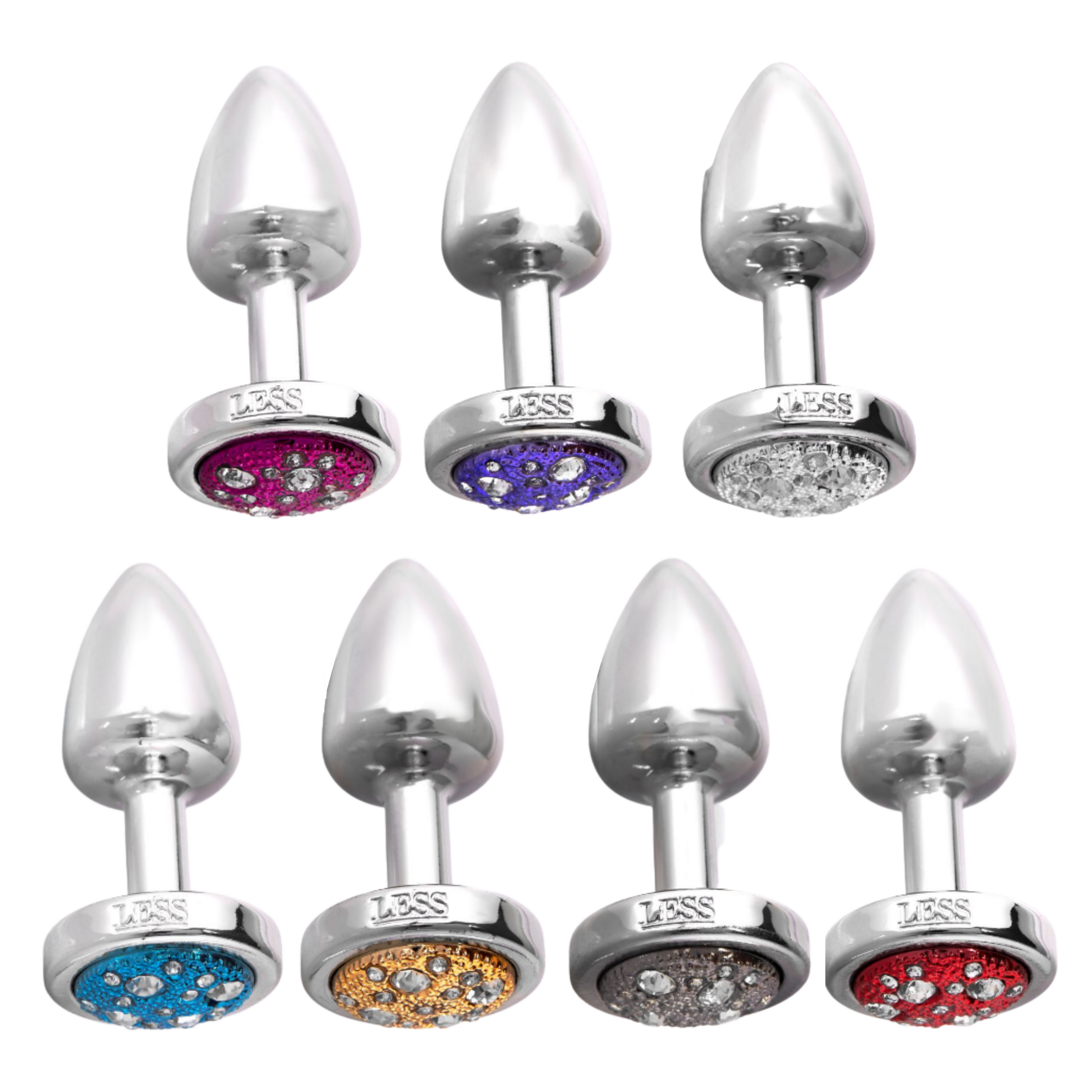 Plug Less G Cromado Com Pedra Cravejada Hard - Cromado