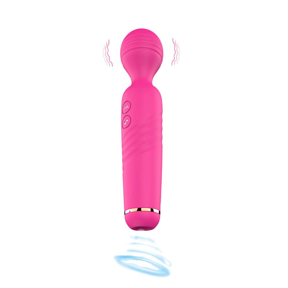 Vibrador Varinha Mágica Com Ponta Dupla Importação Rosa