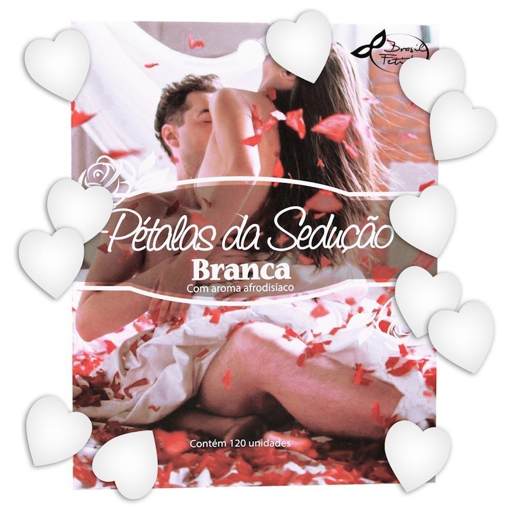 Pétalas Da Sedução Branca Com 120 Unid. Brasil Fetiche - Gabriela Sabatini | Único