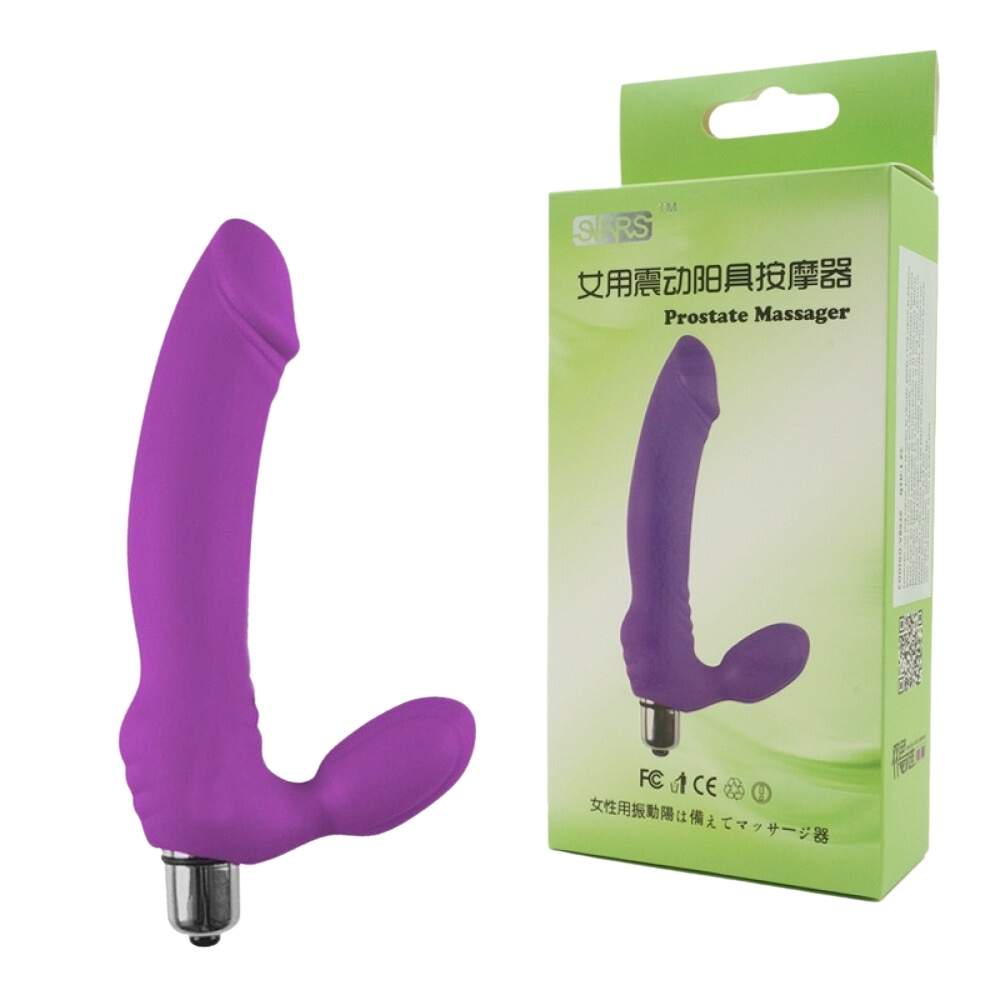 Vibrador Com Dupla Penetração Strapless 10 Vibrações Importação