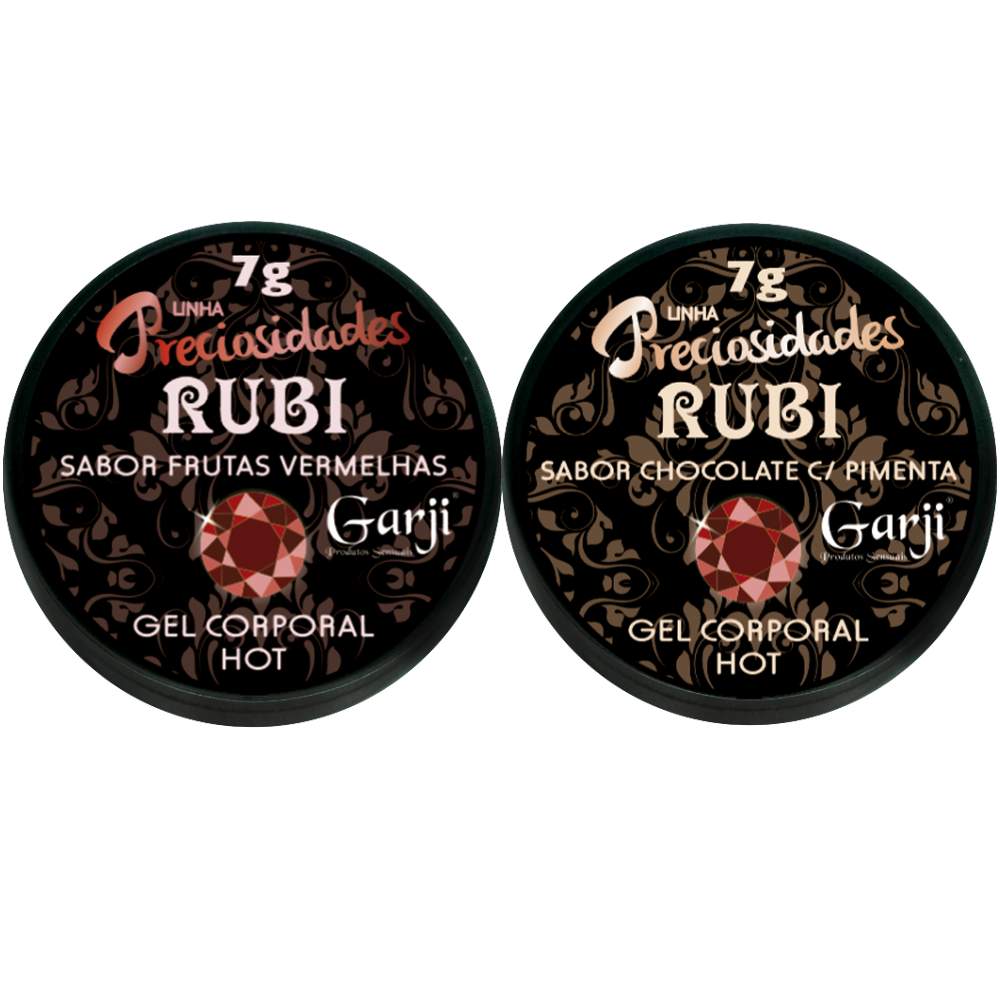 Gel Excitante Preciosidades Rubi 7g Garji - Frutas Vermelhas