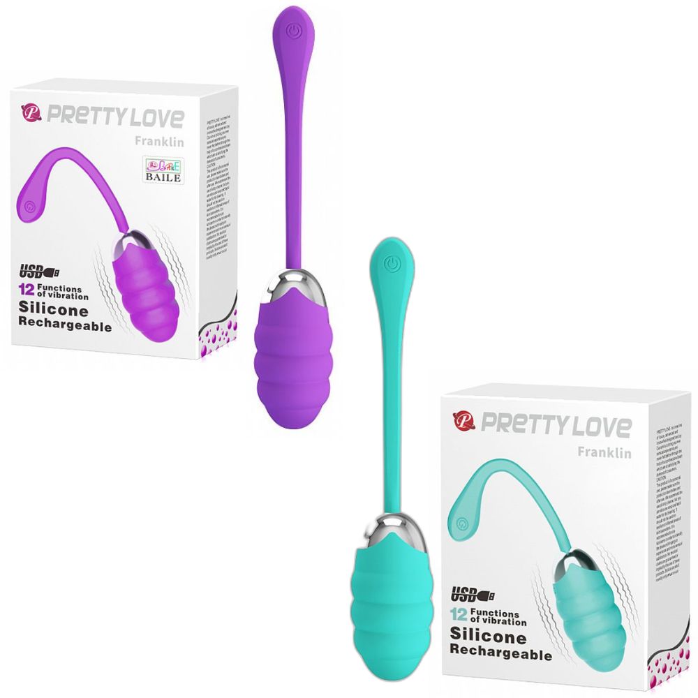 Bullet Franklin com 12 Vibrações Mega Import roxo e azul