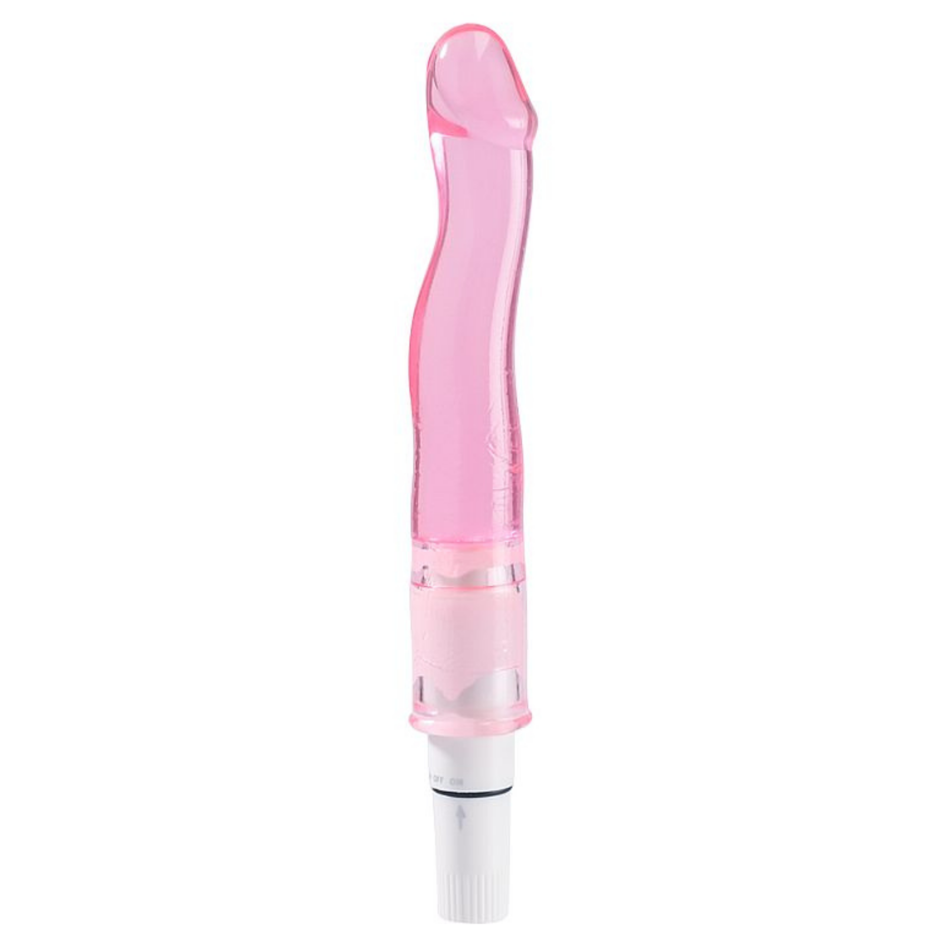 Vibrador Em Formato De Pênis Em Jelly 13 cm Mega Import