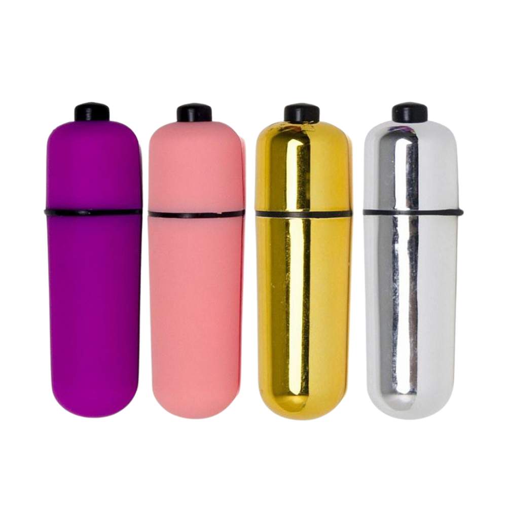 Mini Cápsula Vibratória Power Bullet Com 10 Vibrações Mega Import - Roxo