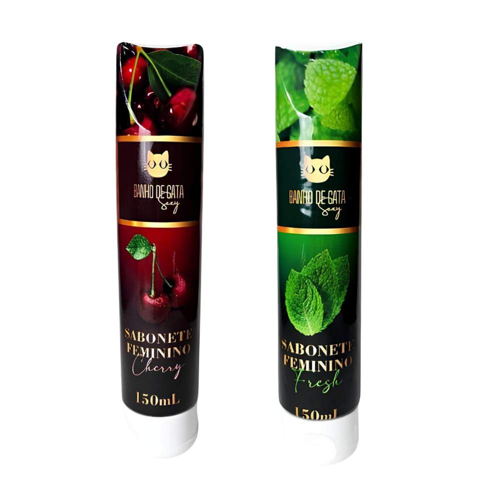 Sabonete Íntimo Feminino 150ml Banho De Gata - Cherry