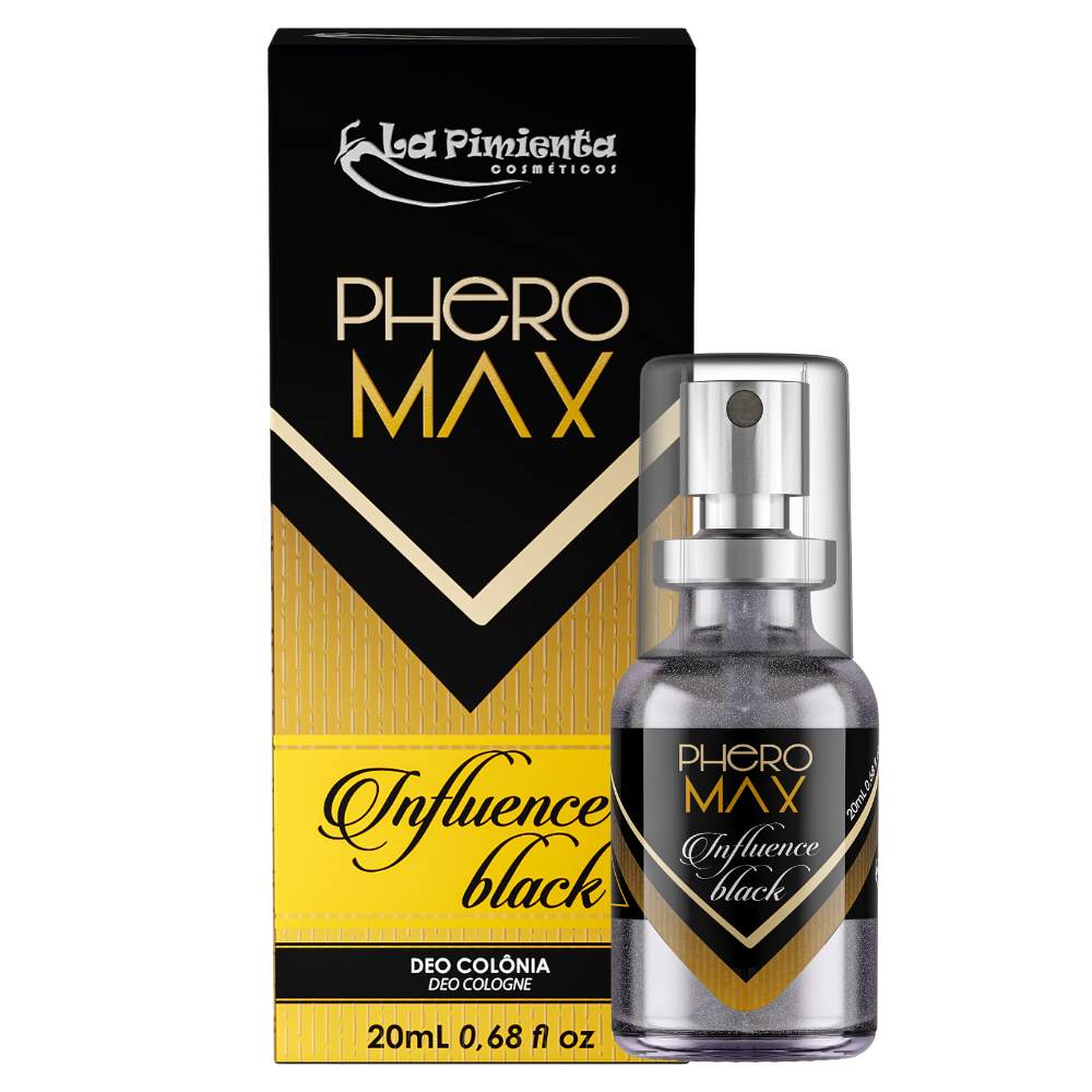 Perfume Masculino Afrodisíaco Influence Black 20ml La Pimienta