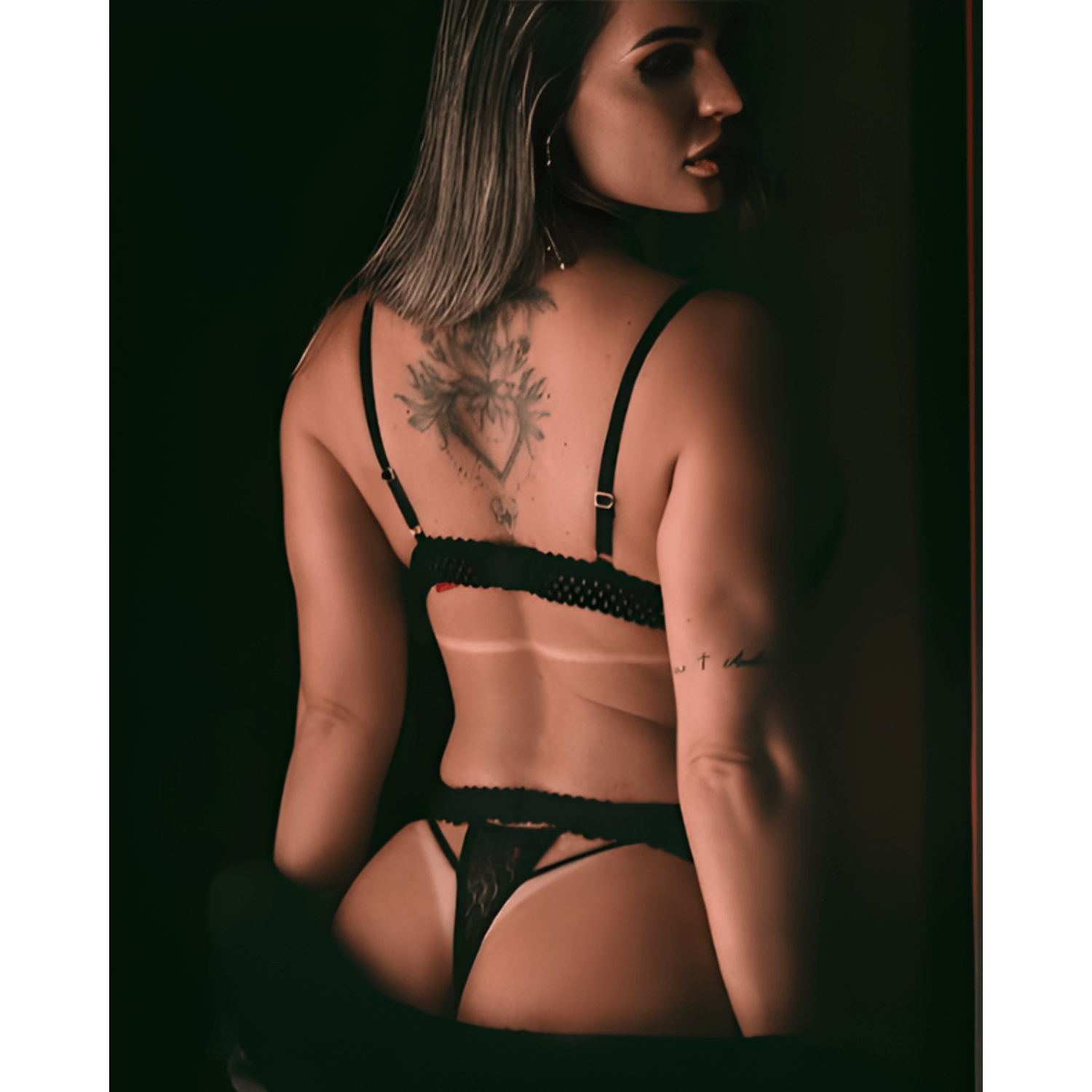 Conjunto Sem Bojo Calcinha Fio Garota Veneno