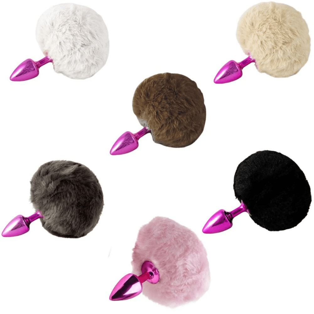 Plug Anal Rosa Com Rabo Pompom Hard - Rosa