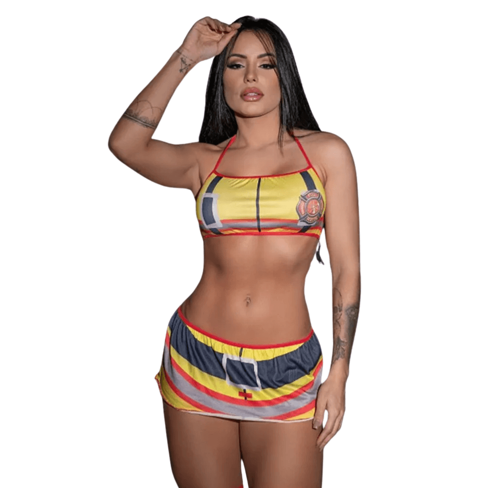 Fantasia Fetiche Bombeira Pimenta Sexy
