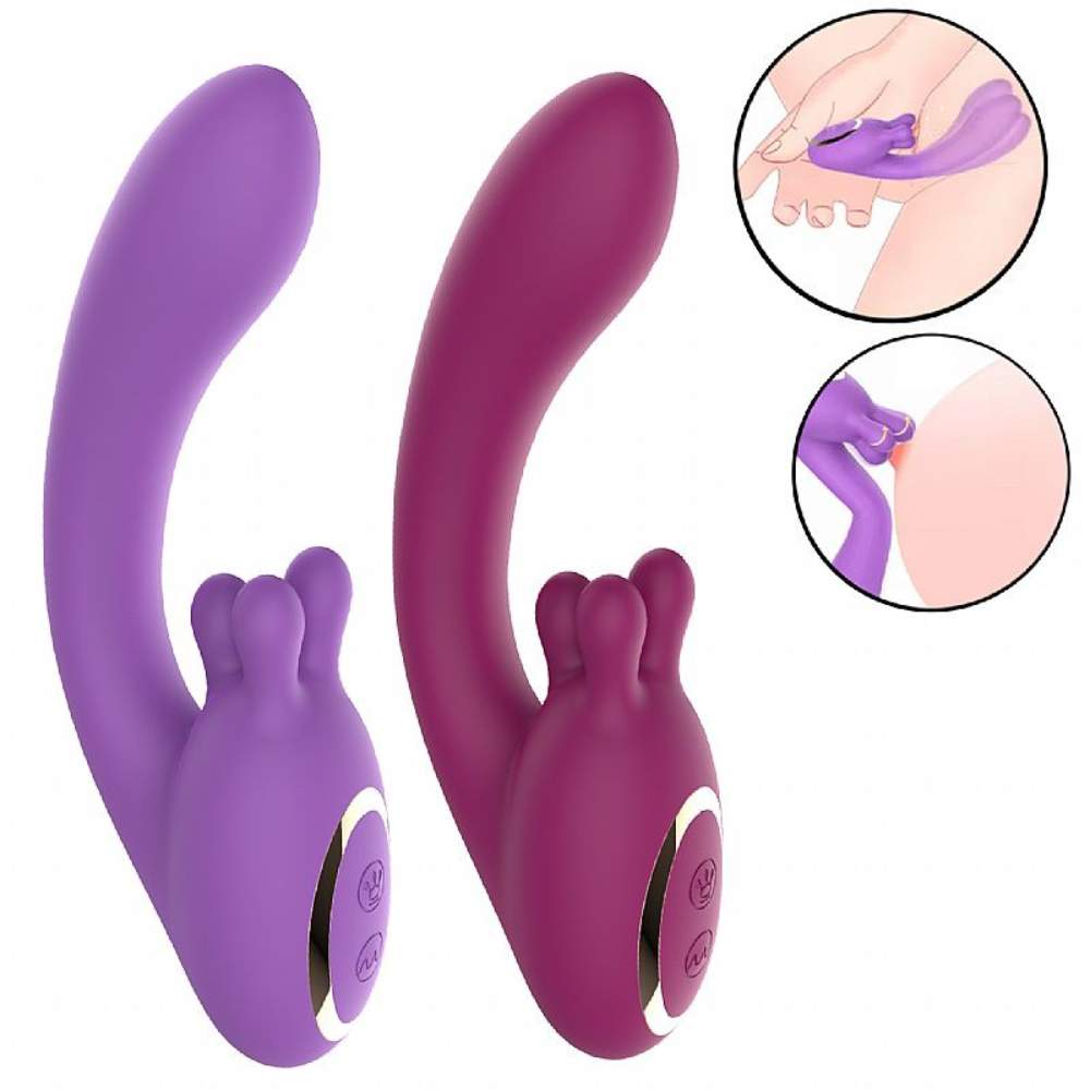 Vibrador de Ponto G e Clitóris com 360° Mega Import