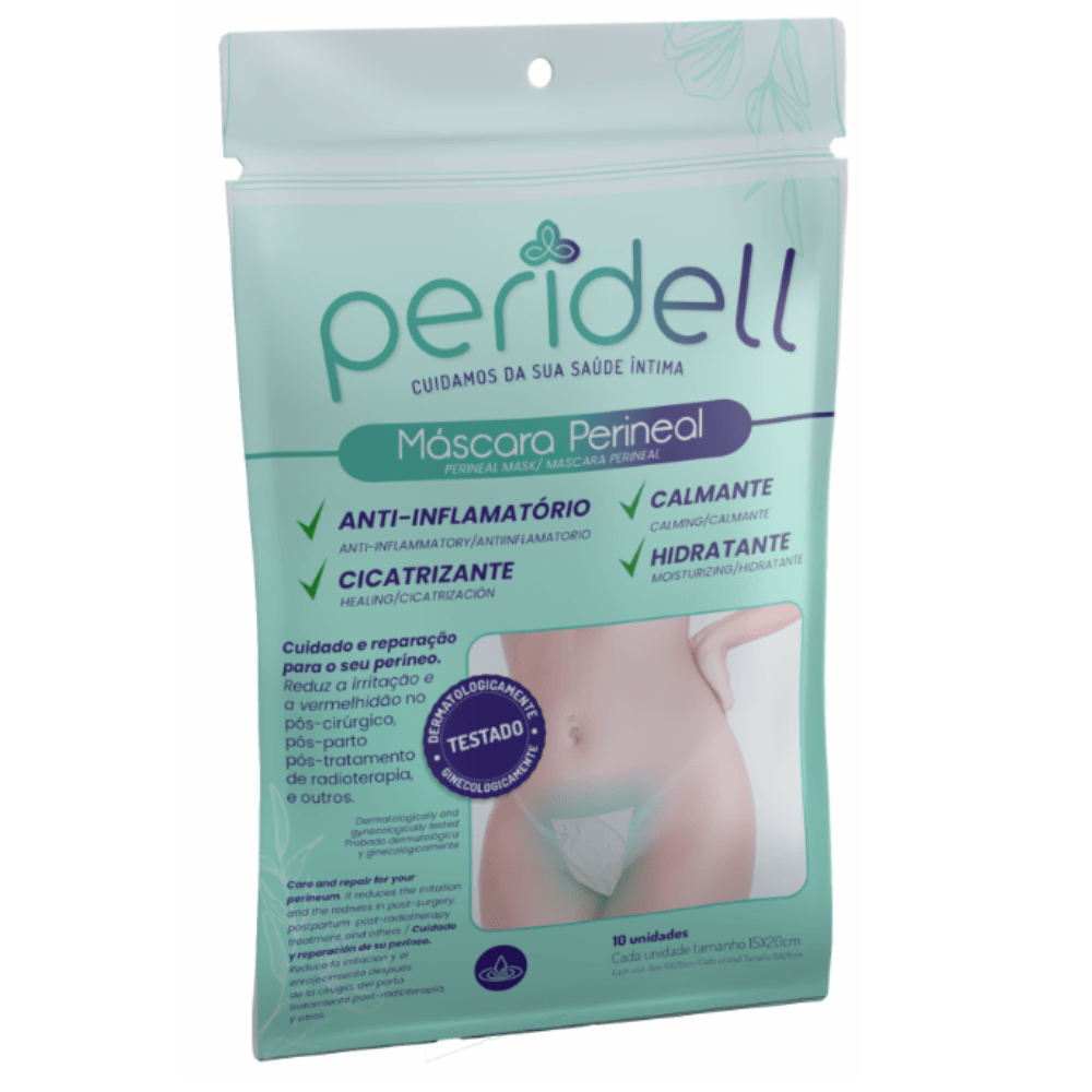 Máscara Perineal Peridell 10 Unidades Hot Flowers