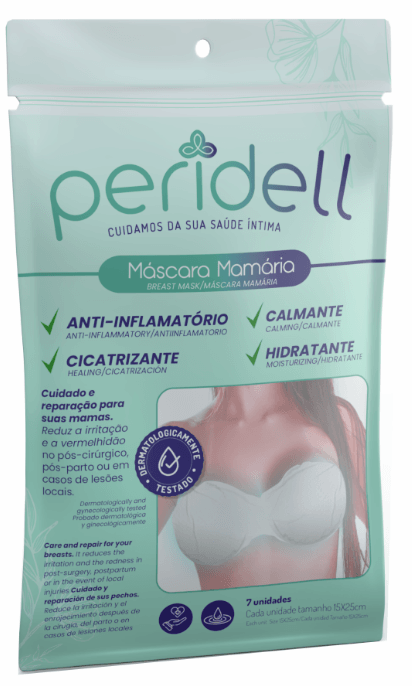 Máscara Mamária Peridell 7 Unidades Hot Flowers