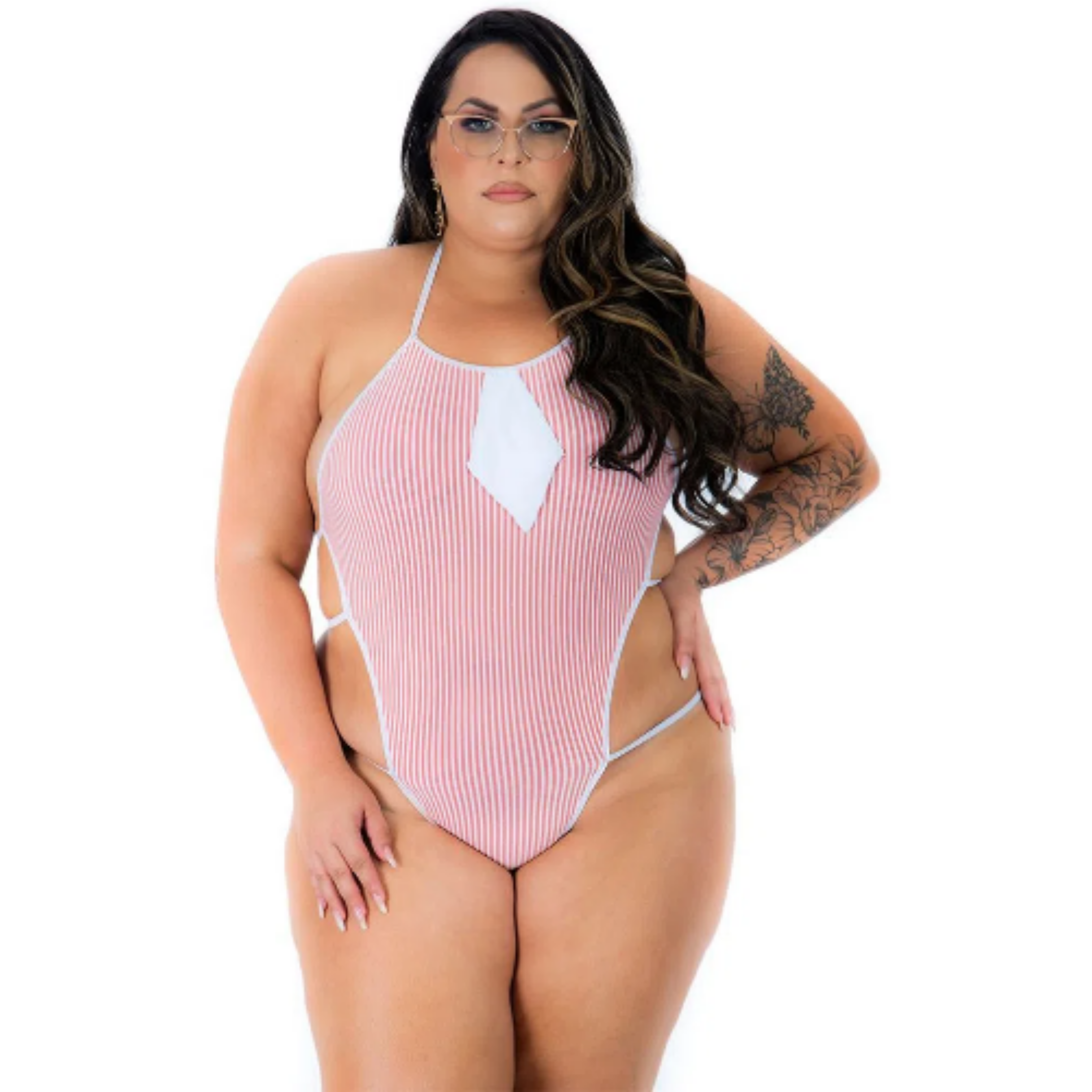 Mini Body Colegial Plus Size Pimenta Sexy