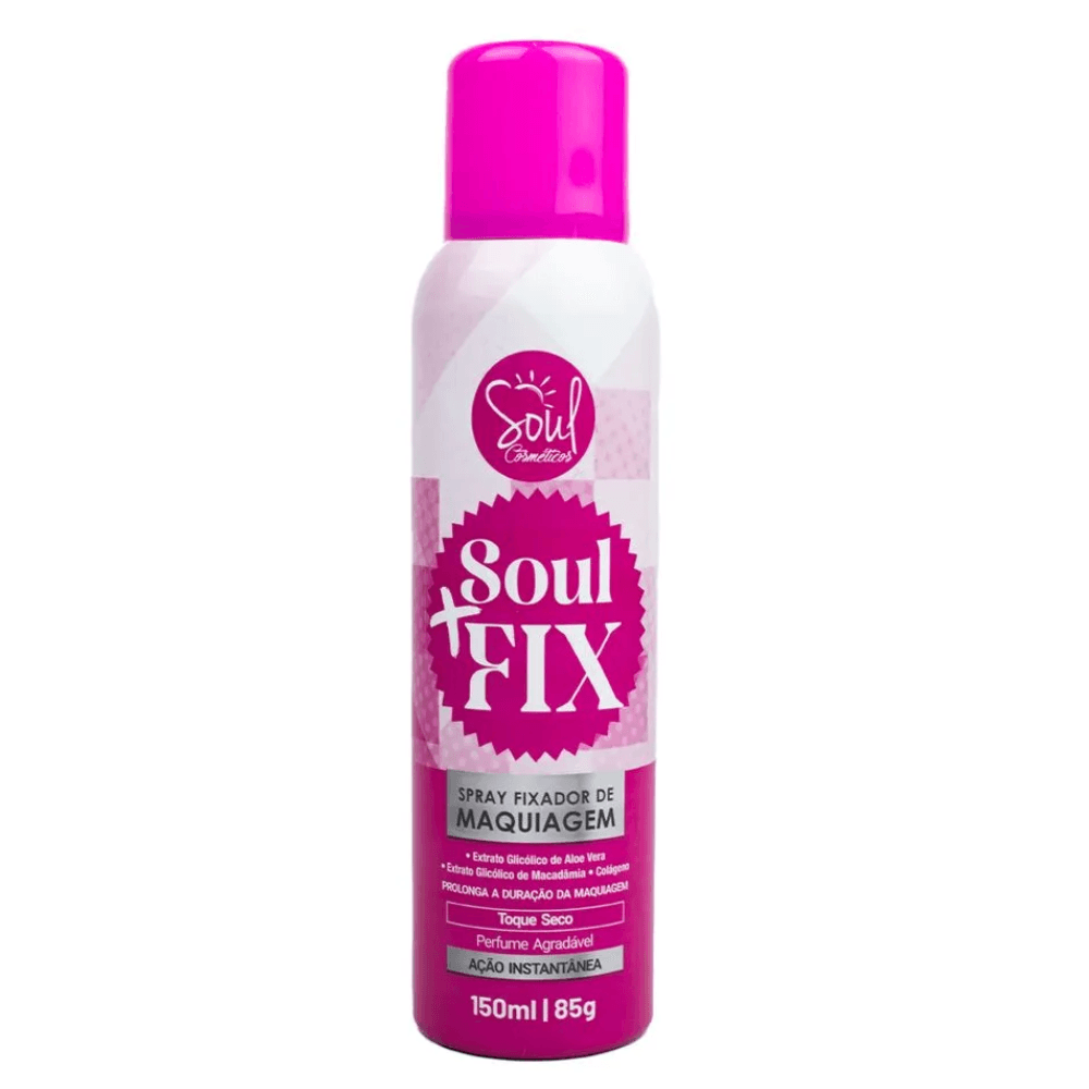 Spray Fixador de Maquiagem Soul + Fix 150ml Soul Cosméticos - Único | Único