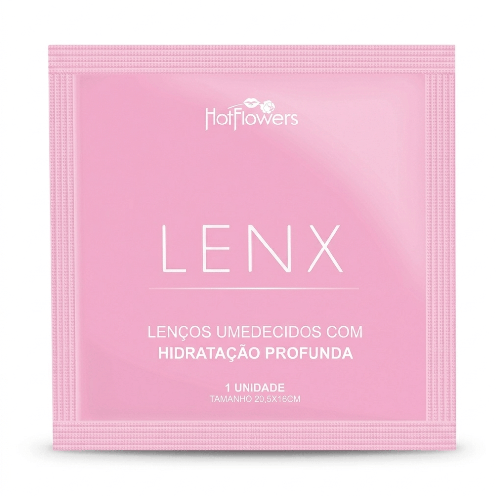Lenço Umedecido Lenx Para Hidratação Profunda Hot Flowers
