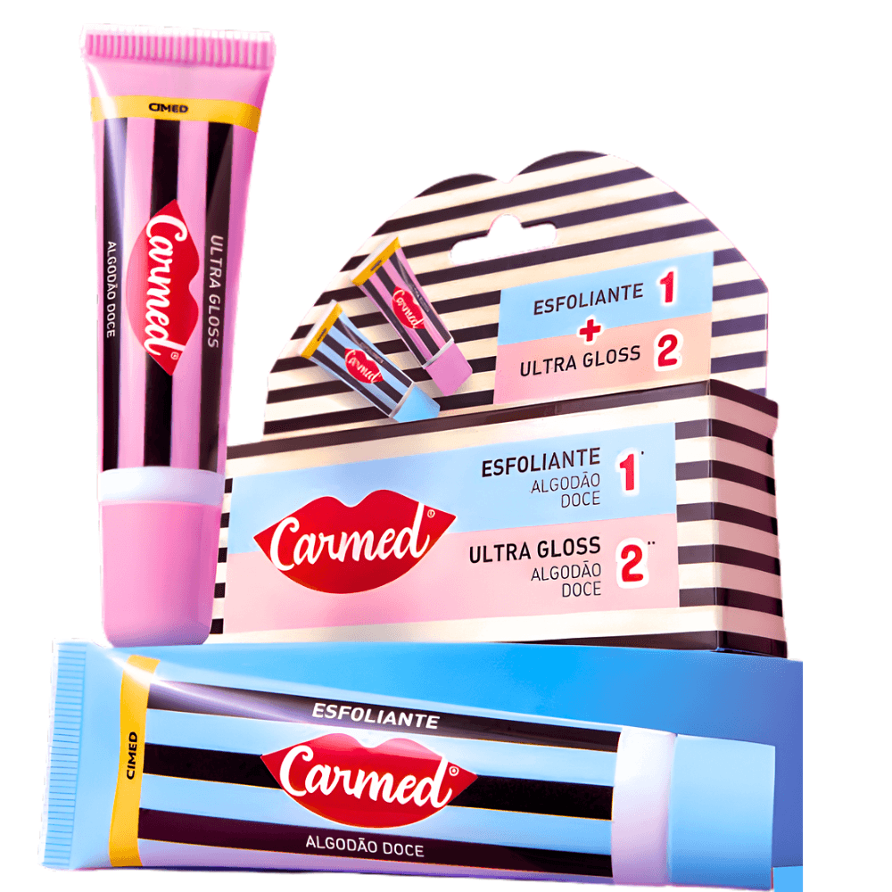 Carmed Kit Labial Esfoliante e Ultra Gloss Hidratante 10g Cimed - Único | Único