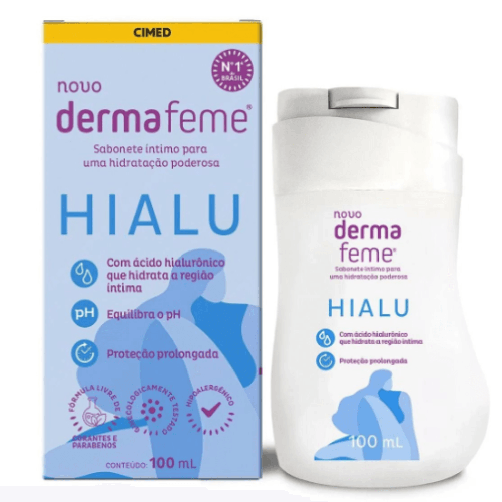 Sabonete Intimo Liquido DermaFeme Acido Hialurônico 100ml  Cimed - Único | Único